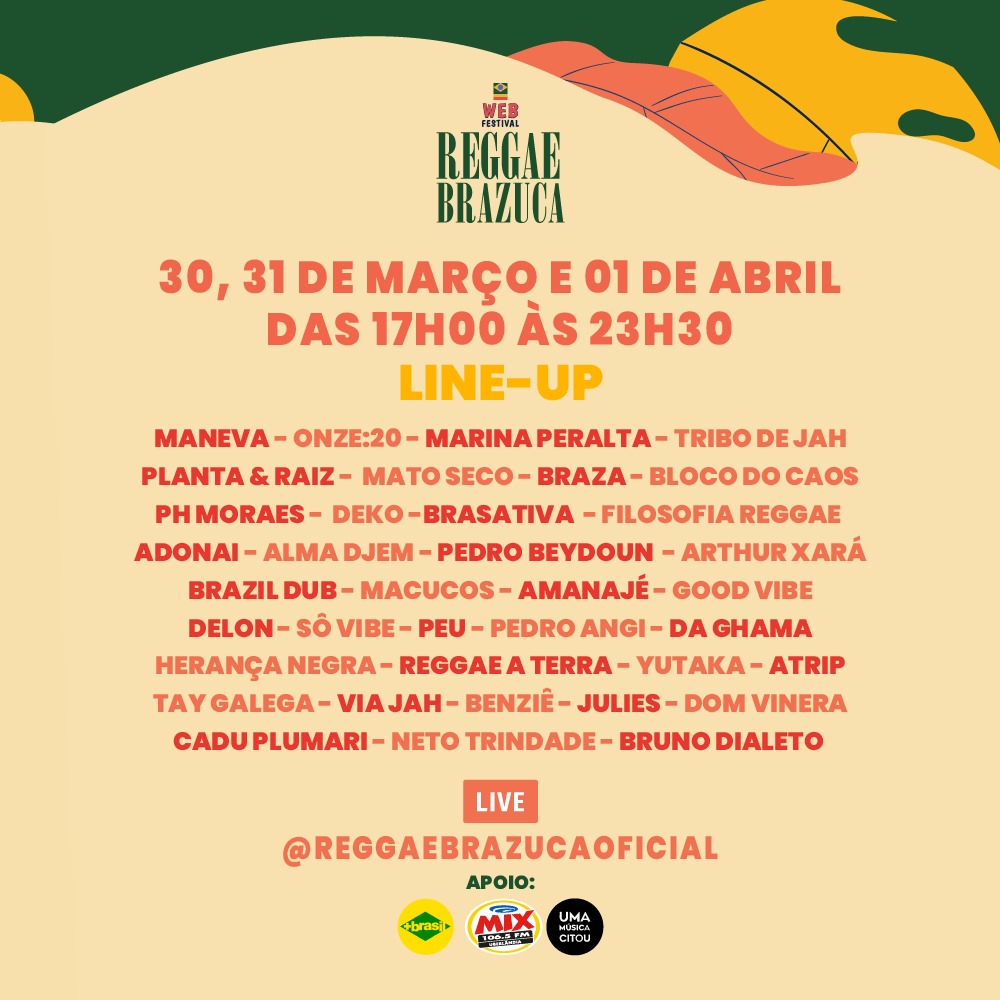 reggae brazuca lineup