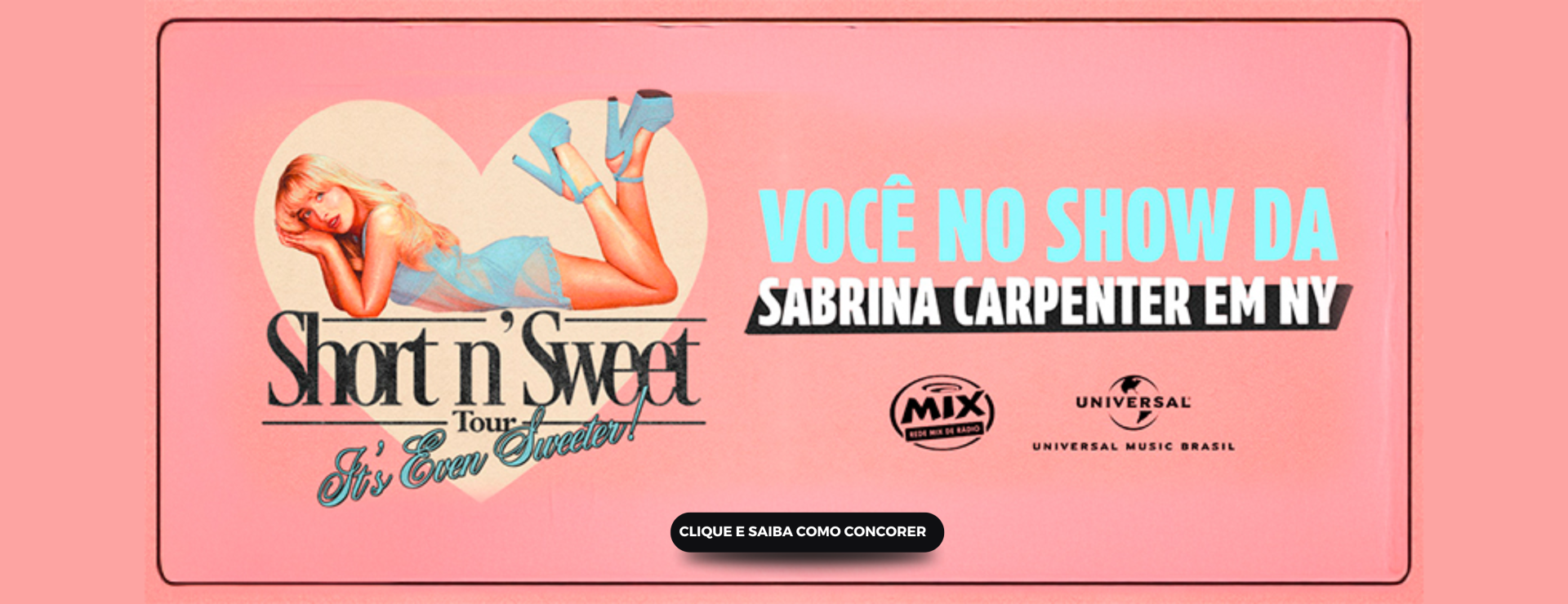 A MIX TE LEVA PRO SHOW DA SABRINA CARPENTER EM NOVA IORQUE